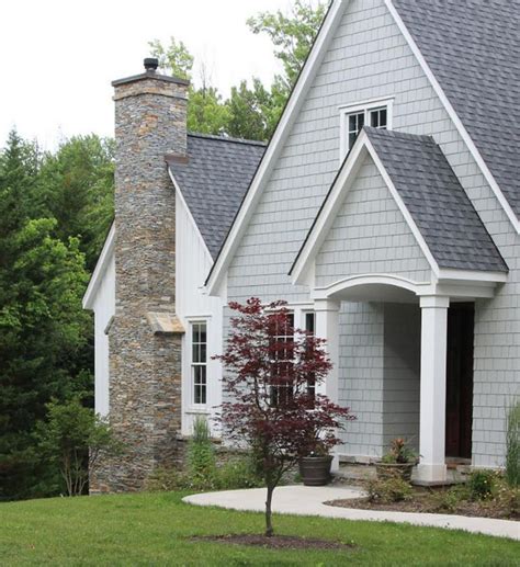 white house with grey metal roof|white house grey trim exterior.